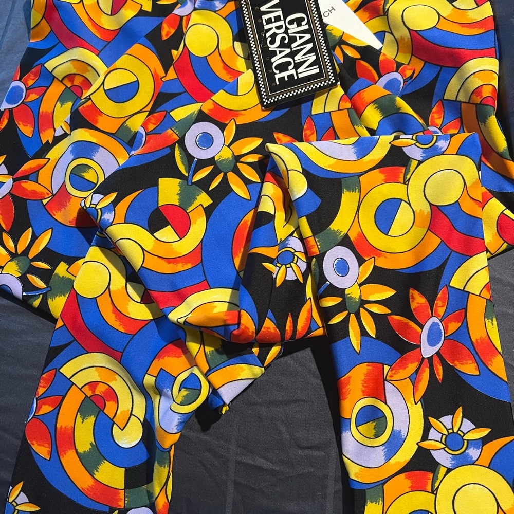 Versace legging multi colors size 40 Brand new